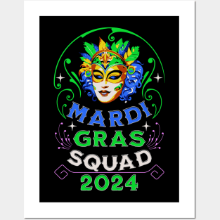 Mardi Gras Squad 2024 Posters and Art